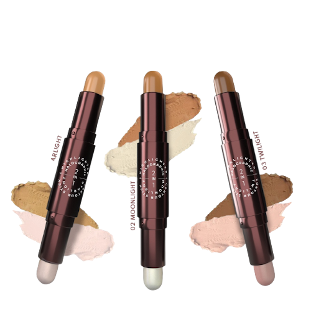Madame Gie Halographic 2-in-1 Highlighter & Contour Stick 1