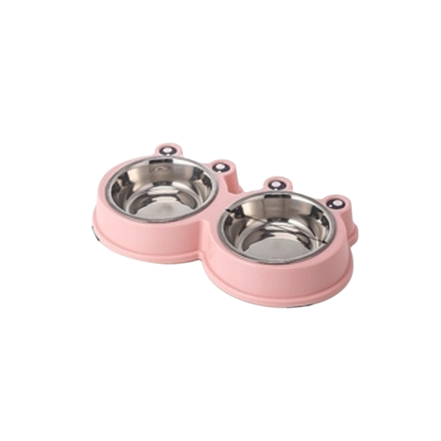 Mangkuk makan bentuk kodok 2 sekat 1