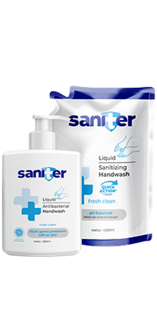 Saniter Hand Wash Bottle 250 ml 1