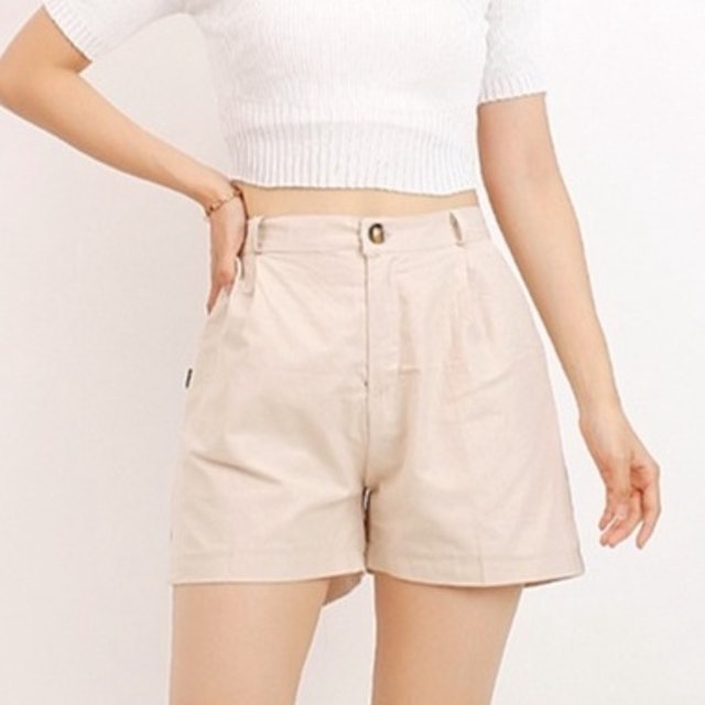 Outbox Fashion Celana Hotpants Cheleo Cream 1