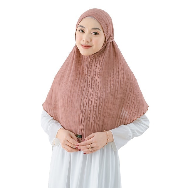Maula Hijab Bergo Maryam Plisket Padi 1