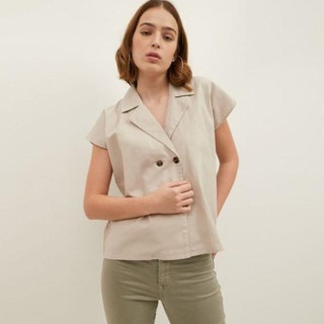 WFH Clothing Cotton Pansy Blouse 1