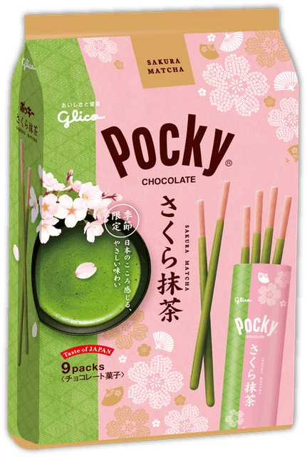 Ezaki Glico Pocky Sakura Matcha 1