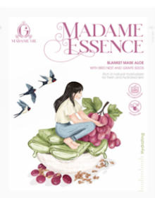 Madame Gie Madame Essence Blanket Mask Aloe with Bird Nest and Grapseeds 1
