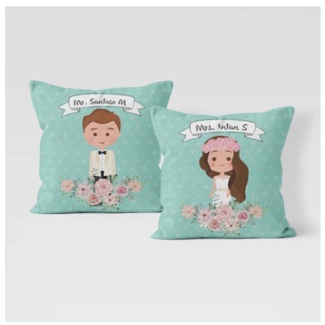 Bantal Custom Wedding Couple Series 1
