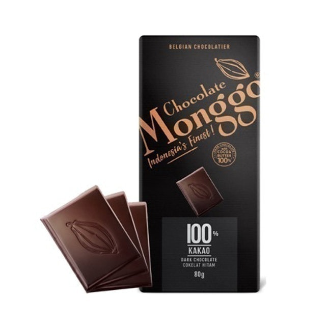 Chocolate Monggo 100% Cocoa Dark Chocolate 1