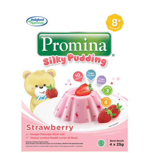 Indofood Promina Silky Pudding Strawberry 1