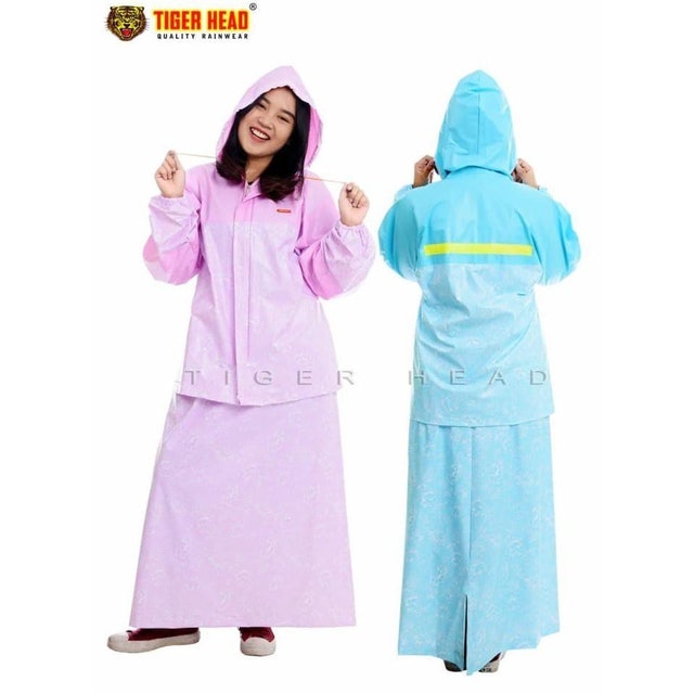 Tiger Head Jas Hujan Rok Bunga Gemini 1