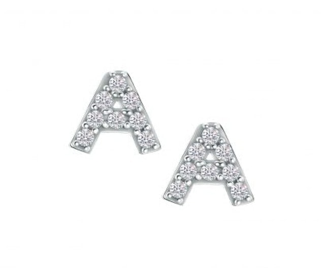 Hala Gold Alphabet - Lop U Collection Earrings 1