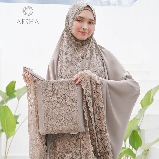 Afsha Mukena Silk Premium Hampers With Box 1