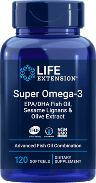Life Extension Super Omega-3 EPA/DHA Fish Oil, Sesame Lignans & Olive Extract 1