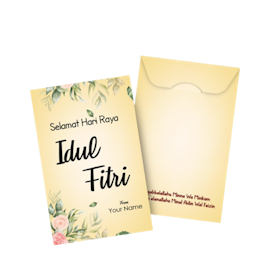 Wellen Print Angpao Idul Fitri Print Custom Nama 1
