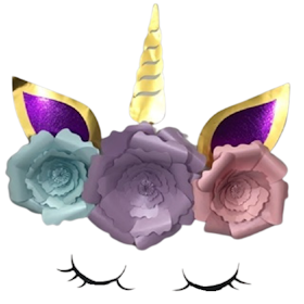 DIY Paper Flower Unicorn Full Set 1