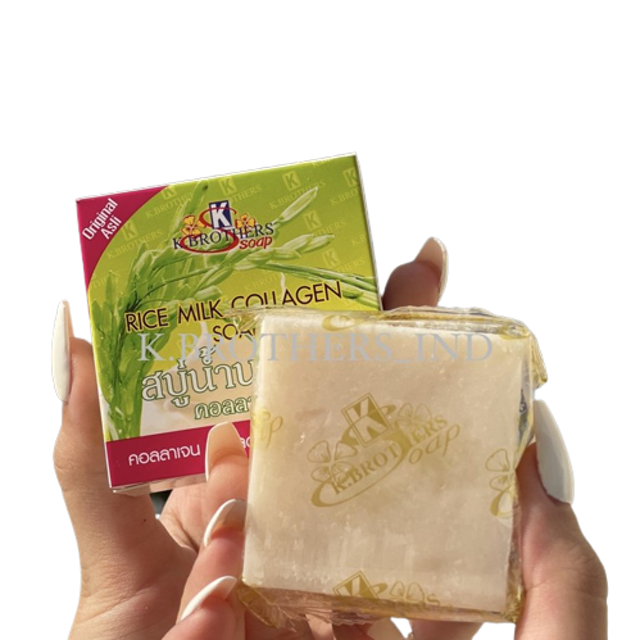 K-Brothers Rice Milk Collagen Soap 1