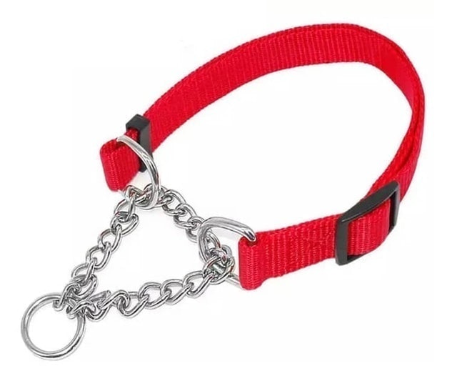 Kalung Anjing Nilon Rantai 1