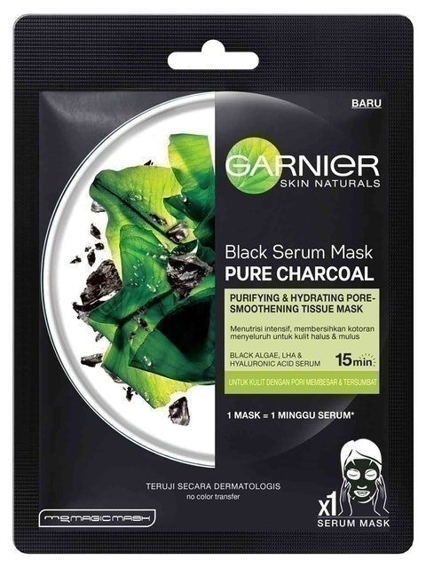 Garnier Black Serum Mask Pure Charcoal Black Algae 1