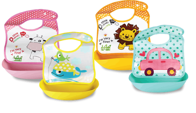 BabySafe  Foldable Bib With Crumb Catcher 1