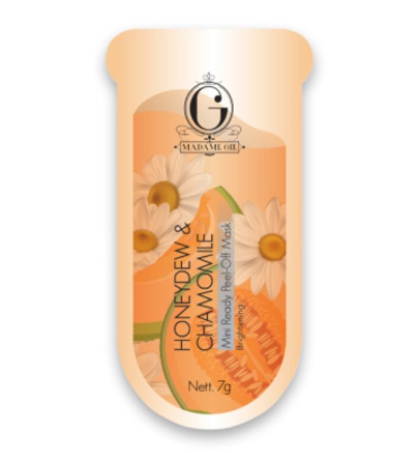 Madam Gie Mini Ready Peel Off Mask Honeydew & Chamomile 1