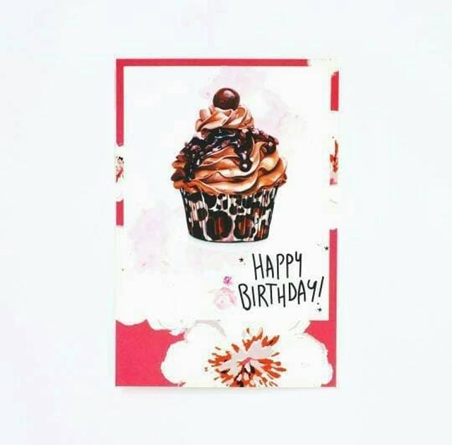 Birthday Cupcake Postcard 1