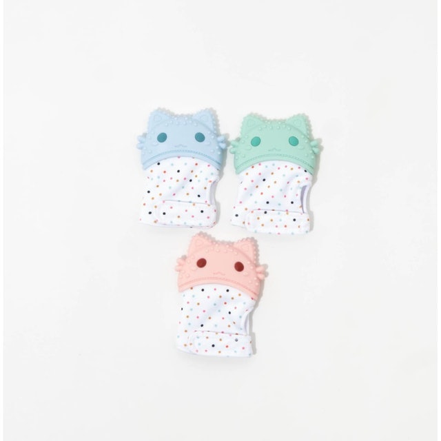 Bebiso Sarung Tangan Mitten Teether Bayi Motif Kucing 1