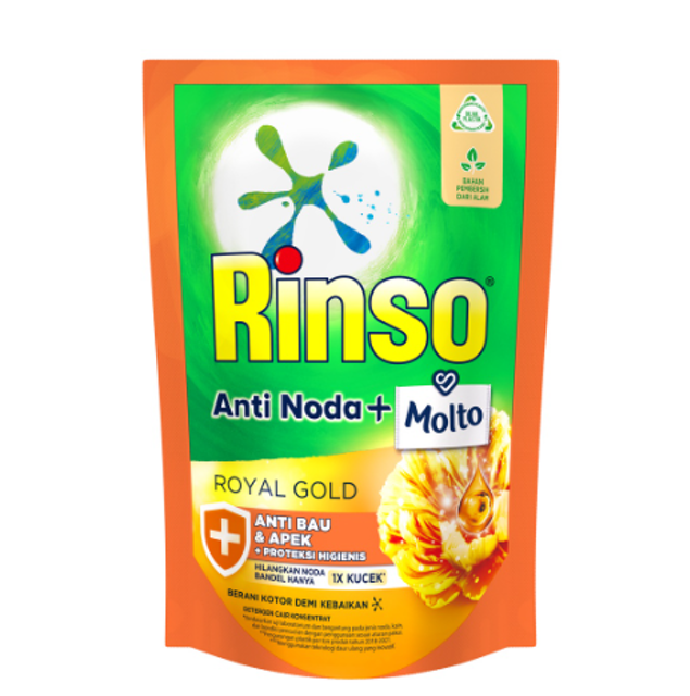 Unilever Rinso Molto Royal Gold Detergen Cair 1