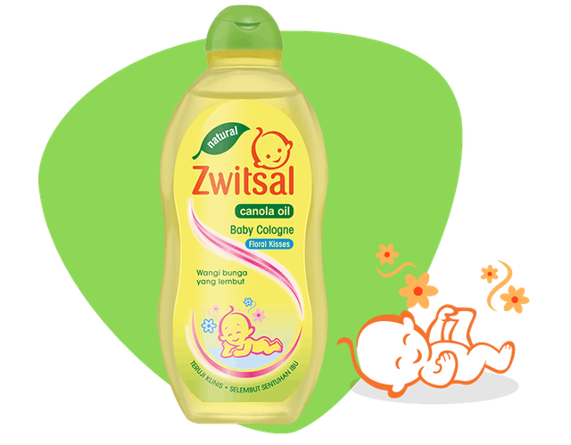 Unilever Zwitsal Baby Cologne Natural Floral Kisses with Canola Oil 1