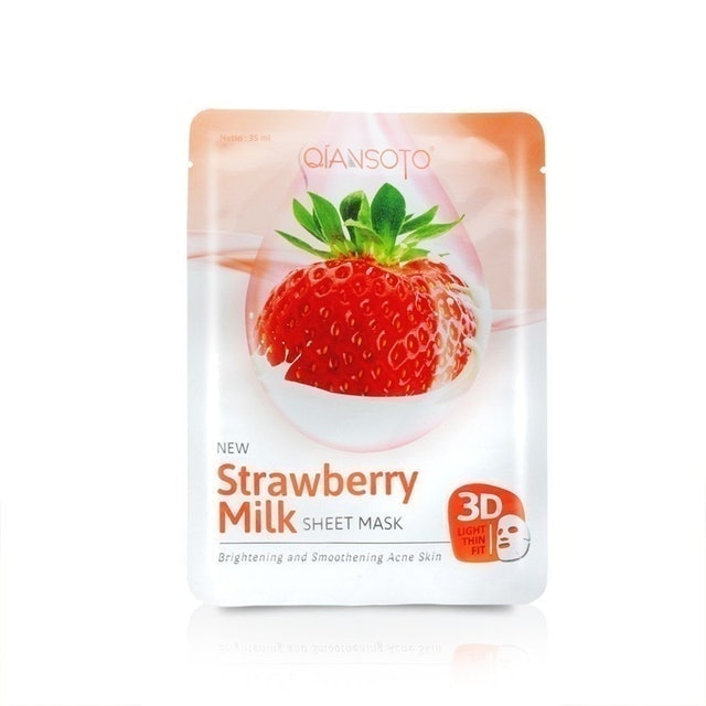 Qiansoto Strawberry Milk Sheet Mask 1