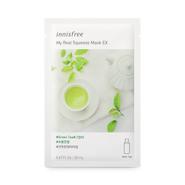 Innisfree My Real Squeeze Mask EX – Green Tea 1