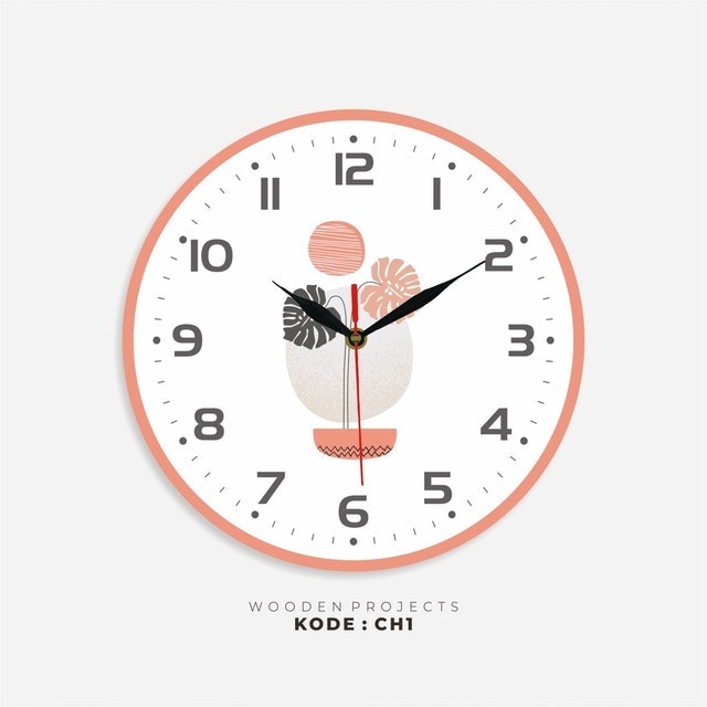 Wooden Projects Jam Dinding Wall Decor Nordic 1