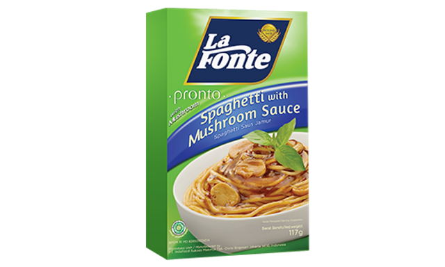 Indofood La Fonte Pronto - Spaghetti with Mushroom Sauce 1