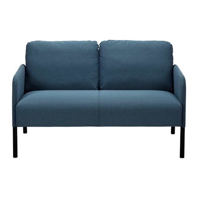 IKEA GLOSTAD Sofa 2 dudukan, knisa biru medium 1