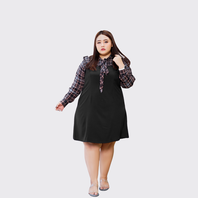 Bigissimo Se Ri Korean Tunik Midi Dress Bigsize 1