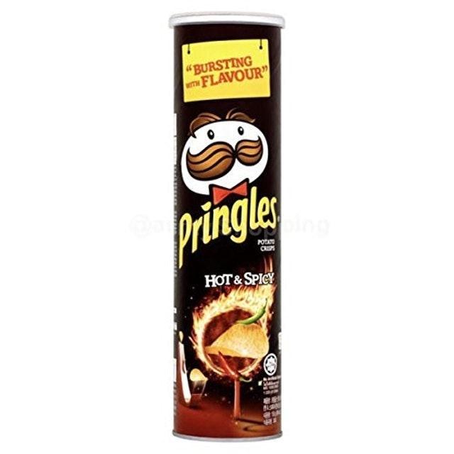 Kellogg’s Pringles Potato Crisps Hot & Spicy 1