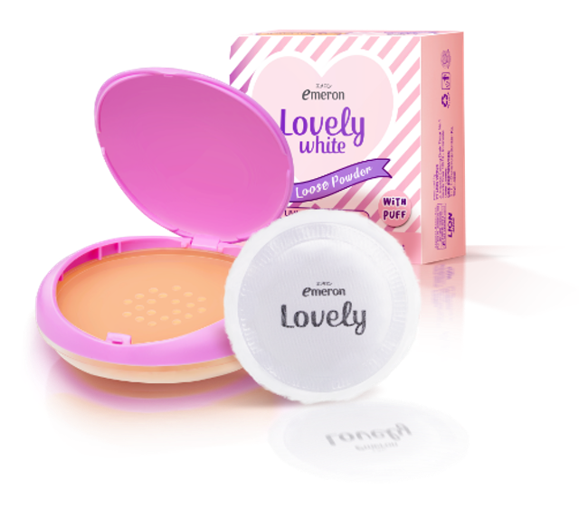Lion Wings Emeron Lovely White Loose Powder  1