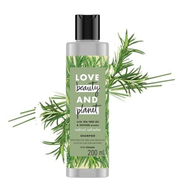 Unilever Love Beauty and Planet Tea Tree Oil & Vetiver Shampoo 1