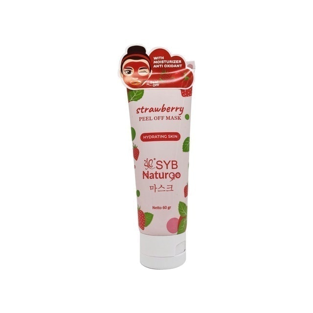 SYB Natur 90 Strawberry Peel Off Mask Hydrating Skin Tube 1