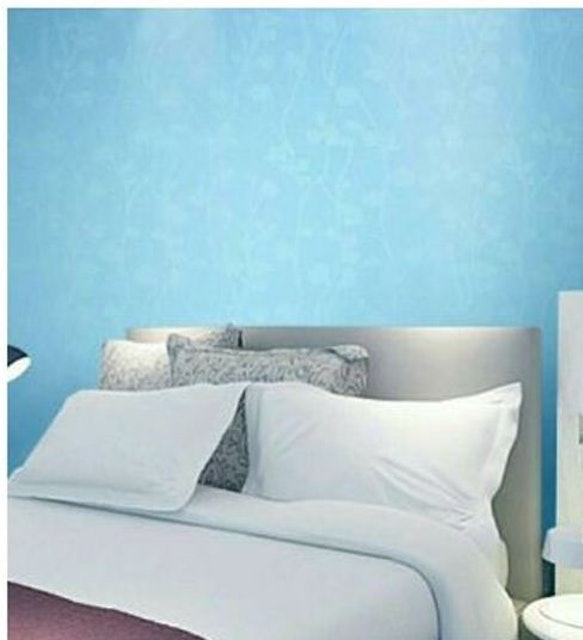 LUX Wallpaper Dinding Biru Polos 1