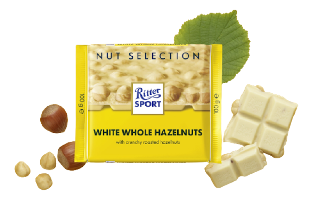 Ritter Sport White Whole Hazelnuts 1