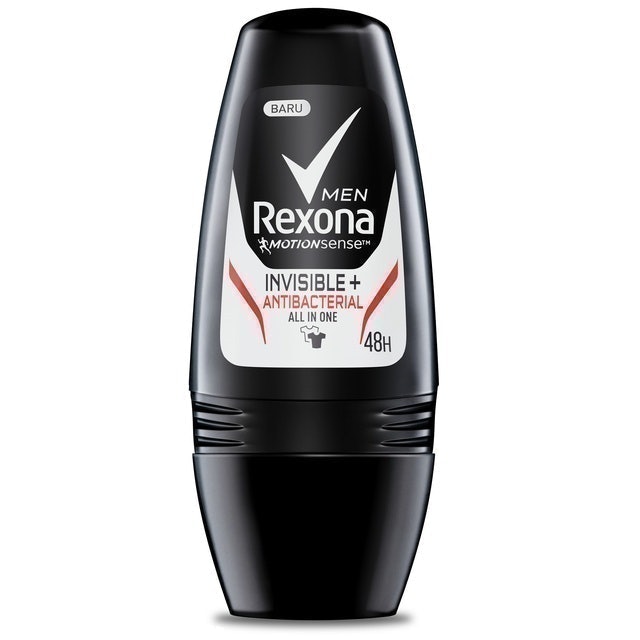 Unilever Rexona Men Invisible + Antibacterial All in One Roll On 1