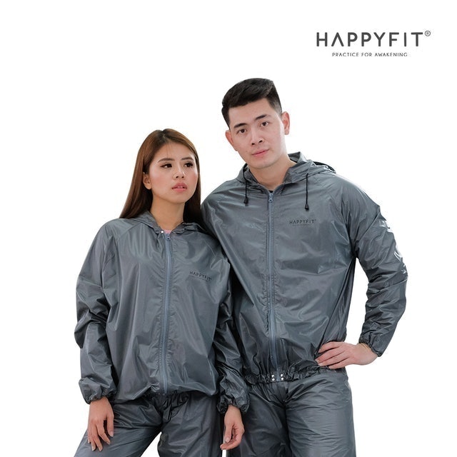 Happyfit Sauna Suit With Zipper & Hood 1
