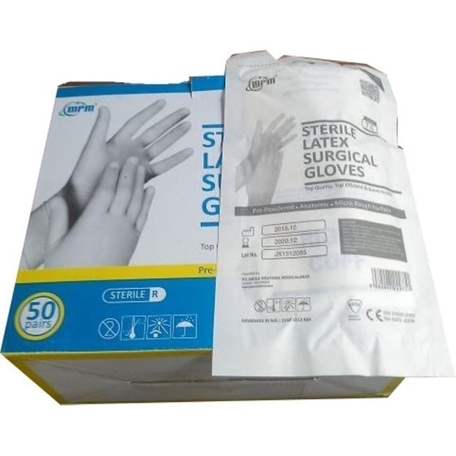 MPM Sterile Latex Surgical Gloves  1