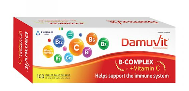 Pyridam Farma Damuvit Vitamin B Kompleks dengan Vitamin C 1