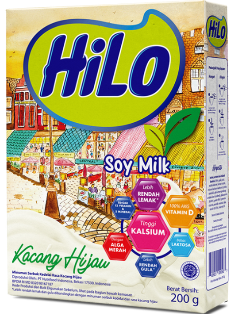 Nutrifood HiLo Active Soy Milk Kacang Hijau 1