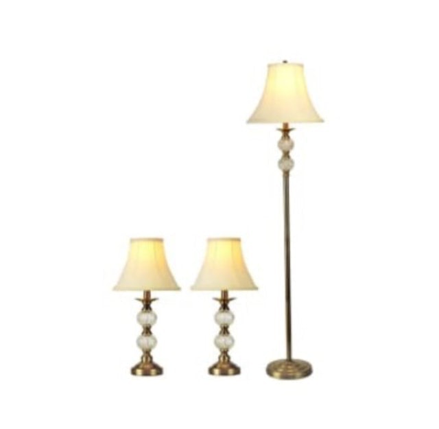 Eglare Combo Lamp Set Dwella Antiqbrass 1