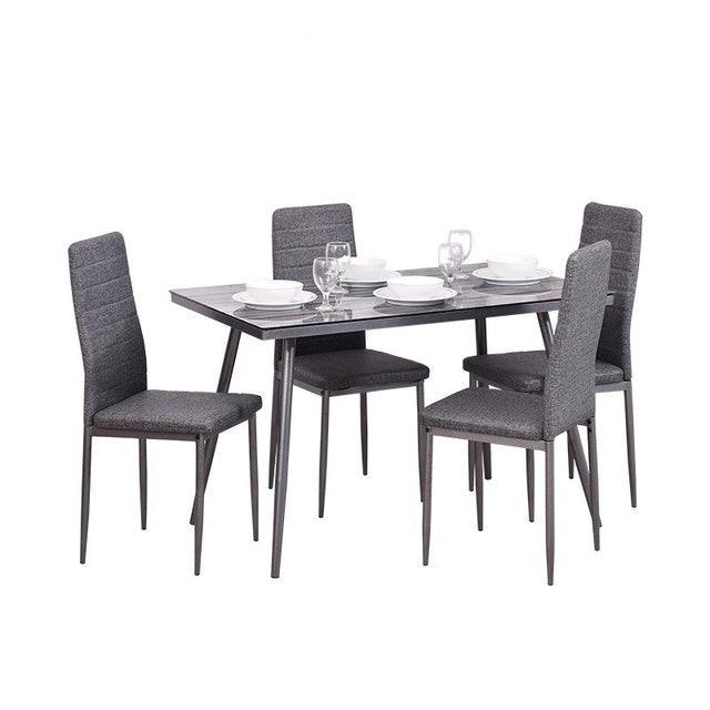 Offo Living Meja Makan Dining Table Kaca 1 Set  1