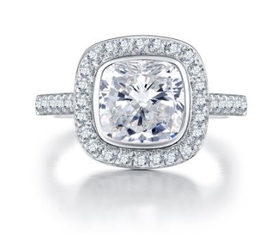 Nikayla Jewelry Cincin Tunangan Palladium Single 1