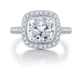 Nikayla Jewelry Cincin Tunangan Palladium Single 1