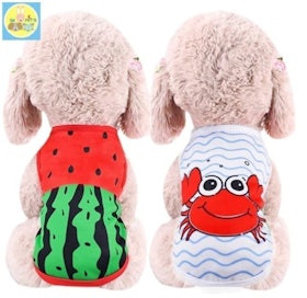 Baju Kucing Motif Hewan dan Semangka 1