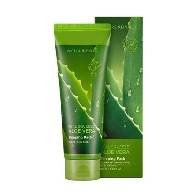 Nature Republic Real Squeeze Aloe Vera Sleeping Pack 1