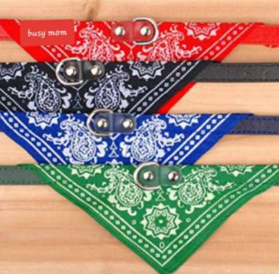 Dog Collar Cowboy Scarf Bandana 1